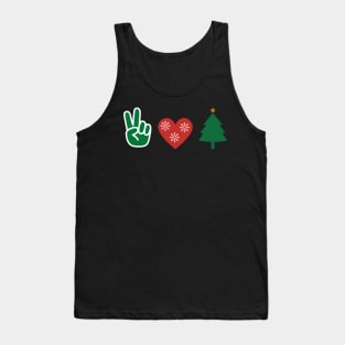 Peace love and Christmas Tank Top